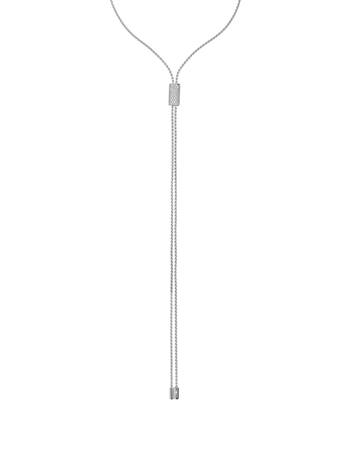 DOPPELSEITIGE HALSKETTE MIT DIAMANT-PAVÉ UND SCHIEBERN