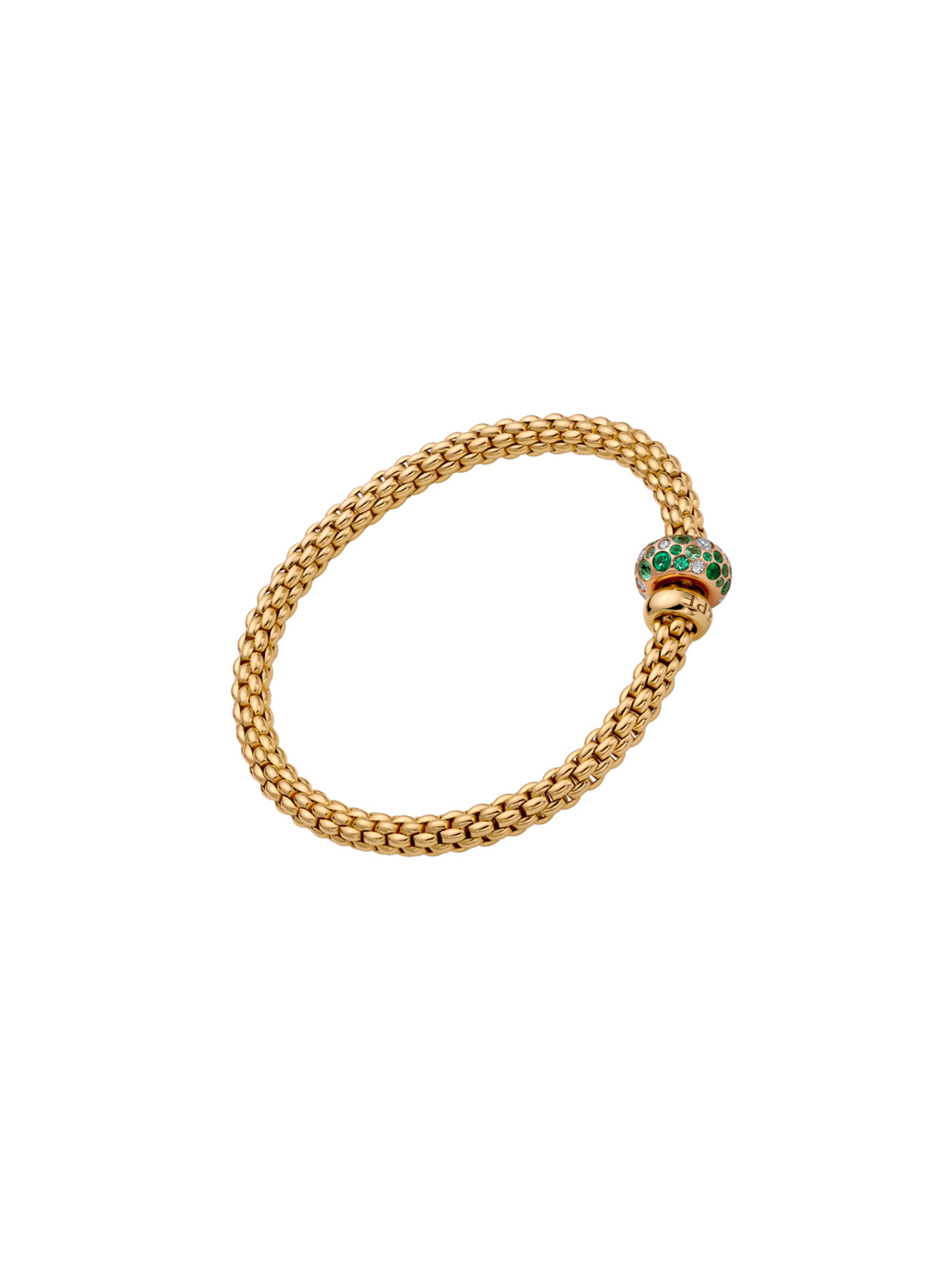 FLEX'IT ARMBAND MIT DIAMANTEN UND SMARAGDEN