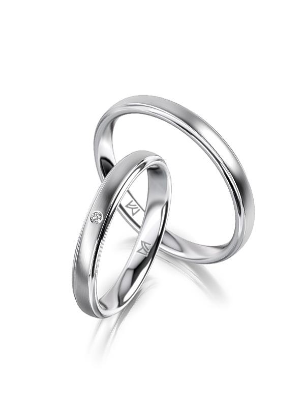 Trauring CLASSIC Weissgold