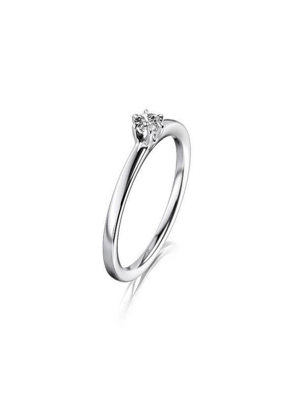 Verlobungsring Weissgold