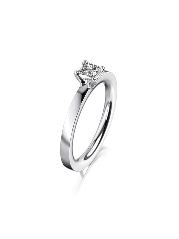 Verlobungsring Weissgold