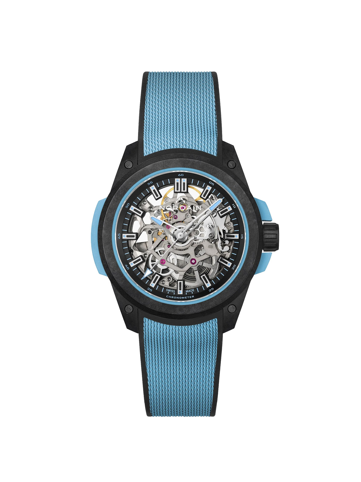 WILD ONE SKELETON 39MM SKY BLUE