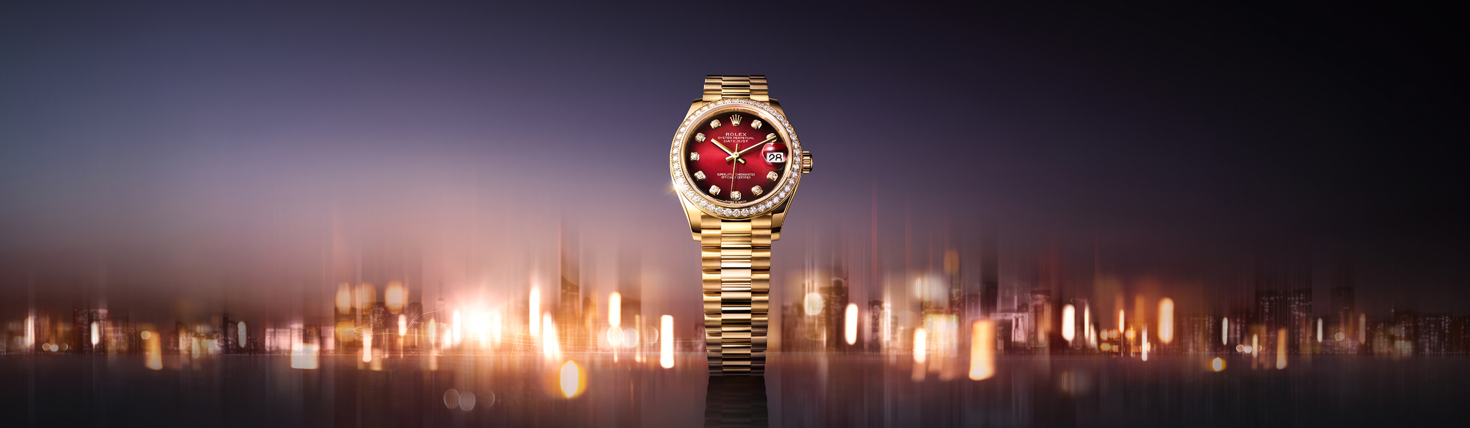 Rolex Datejust Spiel von Licht und Schatten