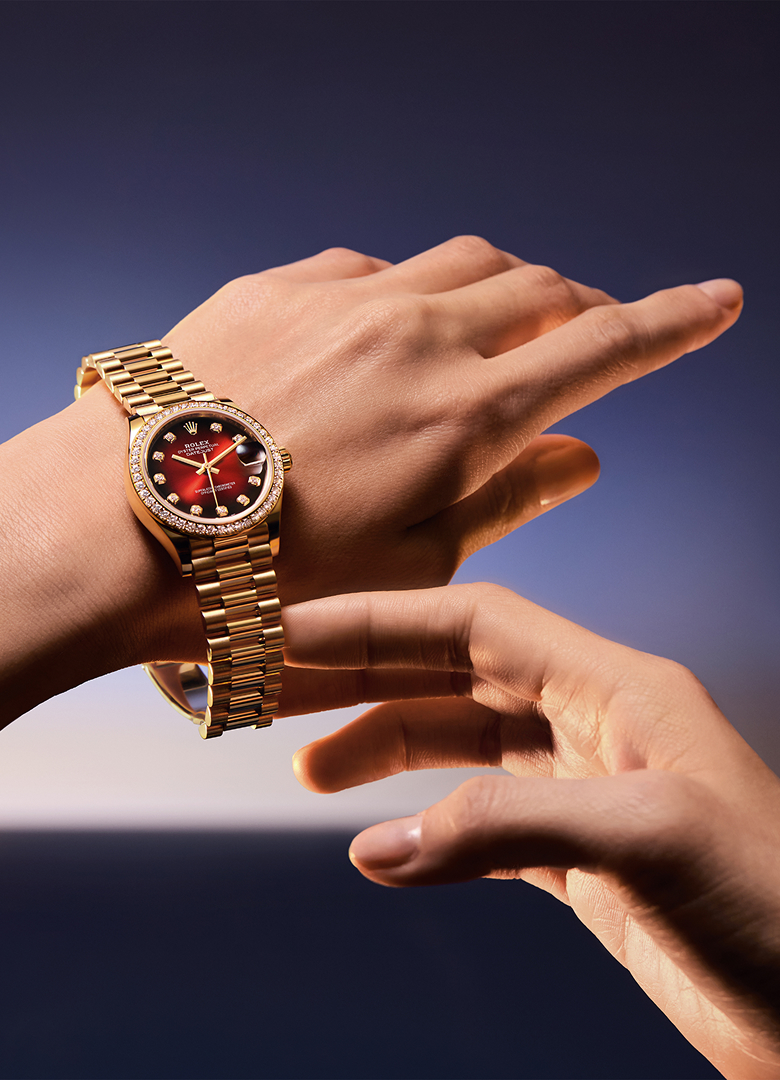 Rolex Datejust Spiel von Licht und Schatten